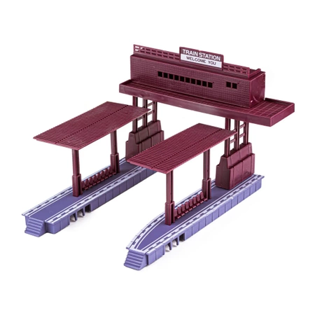Zestaw Realistyczna Kolejka Parowóz Wagony Zajazd Tory