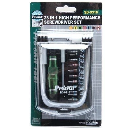 Zestaw bitów 23szt z uchwytem, Proskit SD-9316