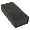 Obudowa uniwersalna Z5B, 90,1 × 200,2 × 49 mm, PS, czarna, z panelami bocznymi, Kradex