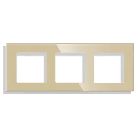 Ramka szklana - potrójna - złota - do modułów Tawoia Glass