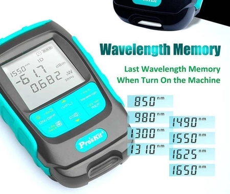 Miernik mocy optycznej światłowodów, Proskit MT-7618