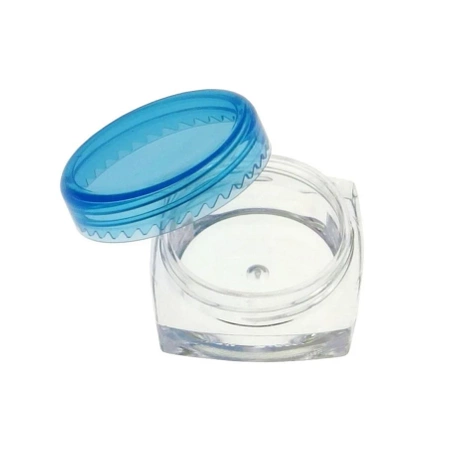 Pojemniczek kwadratowy 3ml - Pudełeczko plastikowe - organizer zakręcany