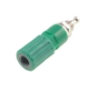 Gniazdo laboratoryjne izolowane 4mm lutowane 30A zielone