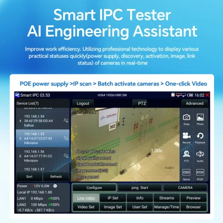 Tester CCTV Noyafa NF-IPC728HSO