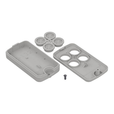 Obudowa pilota 35x65, h=13mm, ABS, jasnoszary Z132J