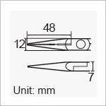 Szczypce płaskie długie 154mm, Proskit PM-712