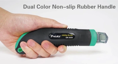 Nożyk metalowy z łamanym ostrzem i magazynkiem, DK2039 Proskit