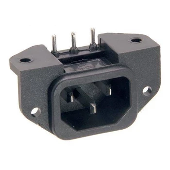 Gniazdo zasilania kątowe, męskie do druku