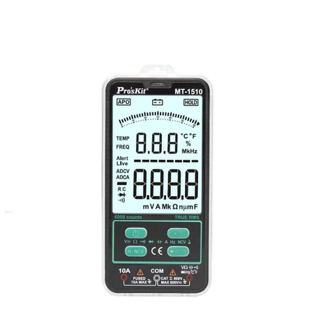 Miernik 6000 [V, A, om,Hz, temp] TRMS, NCV, Proskit MT1510