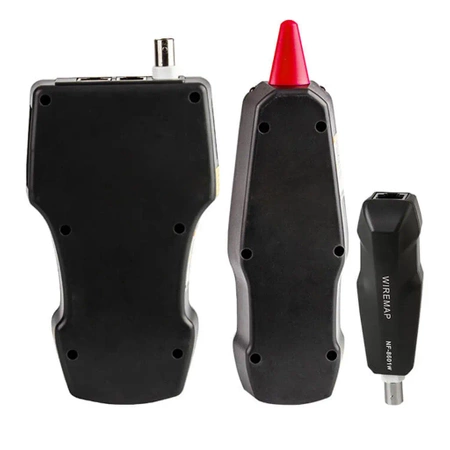 Tester LAN RJ45, RJ11, BNC, szukacz par przewodów, test ping, LCD, Noyafa NF-8601W