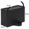 Kondensator rozruchowy do silnika 10uF 450VAC, przewody 20cm, 48x26x38mm