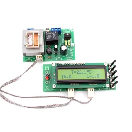 Regulowany termostat cyfrowy - zlutowany KIT AVT 3025 w obudowie