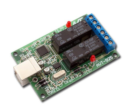 Karta przekaźników na USB - zlutowany KIT AVT 925