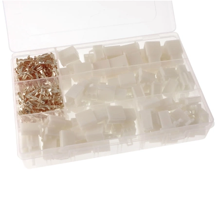 Zestaw łączników przewodowych 40 kompletów + zaciskarka