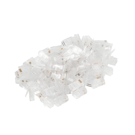 Wtyk LAN RJ45 8P8C kat 5e UTP do linki i do drutu, Lanberg 20szt