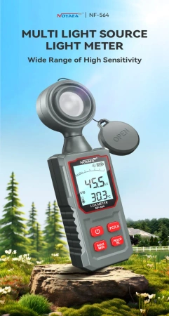 Luksomierz Noyafa NF-564 zakres: LUX: 0–200000, FC: 0–19999