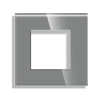 Ramka szklana - pojedyncza - szara - do modułów Tawoia Glass