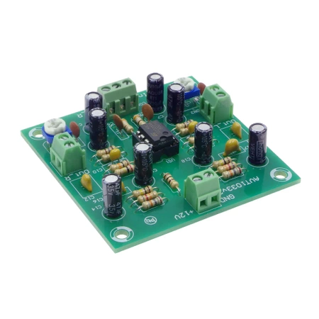 Przedwzmacniacz mikrofonowy stereo - zlutowany KIT AVT 1033