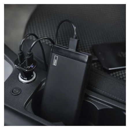 PowerBank 10000mAh 10A, przewód USB-C i micro USB, EMOS ALPHA 10S