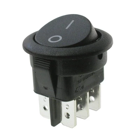 Przełącznik ON-ON czarny bez podświetlenia, MR3220R5BBNWC Canal