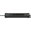 Listwa zasilająca 4 gniazda + 2× USB, przewód 1,8 m, 16 A, 3G1,5, z włącznikiem, czarna, Brennenstuhl Premium-Line