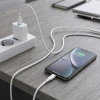 Kabel USB-A - Lightning, 2,4 A, 1 m, biały, Miccell, MIC-004028
