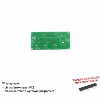 Miernik temperatury 4-kanałowy - auto-detekcja czujnika - PCB i mikroprocesor do projektu AVT 3085