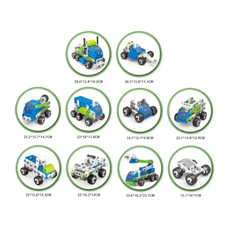 Klocki konstrukcyjne: pojazdy budowlane 18w1
