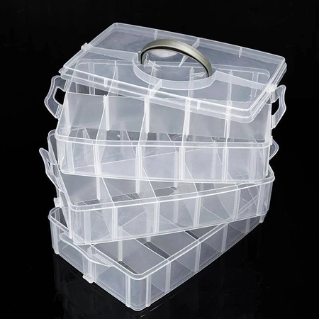 Organizer 25x16.5x18.5cm, 30 przegródek, 3 poziomy, OR10