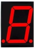 Wyświetlacz LED 7 segmentowy 0.80'' 20.4mm, 1 znak, czerwony, WA, 2 kropki