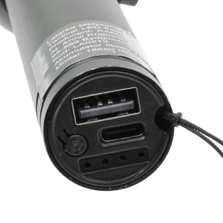 Latarka samochodowa LED, 200 lm, zbijak szyb, przecinak pasów, funkcja powerbanku, ładowanie USB-C, ALR-LA0213