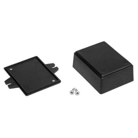 Obudowa uniwersalna Z68U, 49 × 66 × 28 mm, ABS, czarna, z uchem, Kradex
