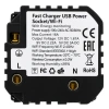 Gniazdko elektryczne z uziemieniem z USB A+C 20W z pomiarem energii (watomierz) WiFi i Bluetooth białe podtynkowe (moduł bez ramki) - TAWOIA Smart Home
