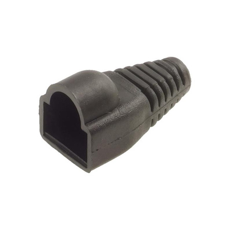 Osłona wtyku RJ45 8P8C Ethernet, czarna, do przewodu sieciowego