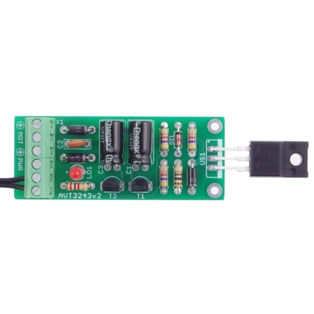 Analogowy regulator obrotów wentylatora sterowany temperaturą - zlutowany KIT AVT 3243