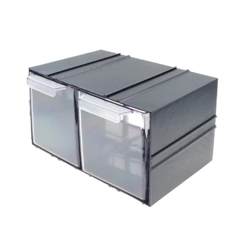 Magazynek szufladkowy modułowy 23x14x12.5cm, 2 szufladki, Konger PX2