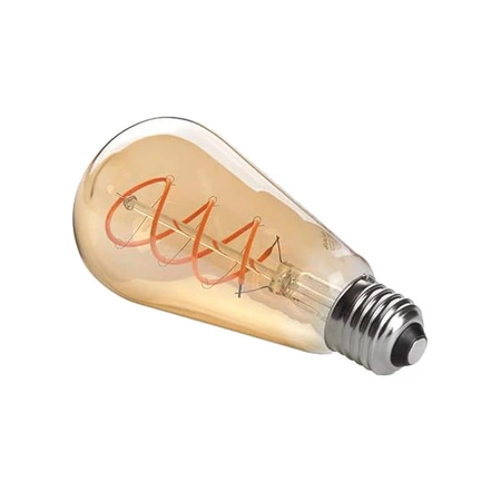 Żarówka LED E27 Filament dimmable ST64 250lm 4W 2200K amber