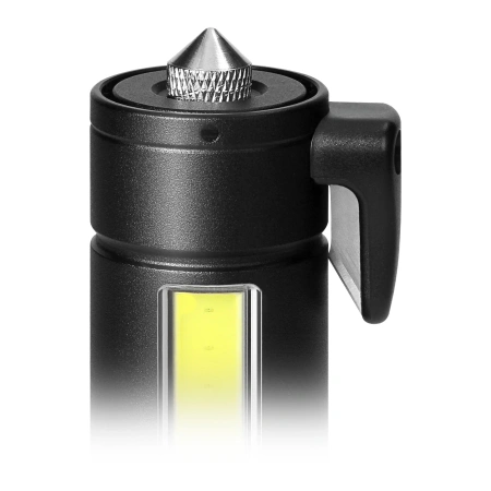 Latarka LED 270/105lm 1200mAh przecinak do pasów i młotek bezpieczeństwa, Virone LT-30