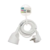 Przedłużacz 3m, 1 gniazdo, biały, 10A, 3G1