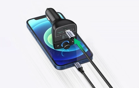 Transmiter FM, Bluetooth 5.0, USB QC 3.0, USB-C PD, microSD CD229 UGREEN