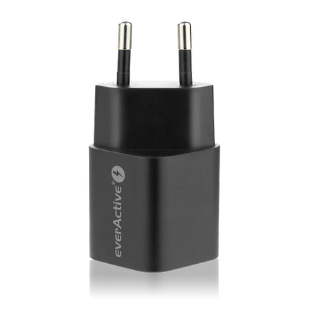 Ładowarka USB, ładowarka sieciowa, szybkie ładowanie QC3.0 + USB-C PD PPS 30W, everActive GaN SC-390QB