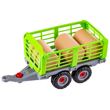 Klocki konstrukcyjne TRAKTOR Z NACZEPĄ, 52 elementy, z narzędziami