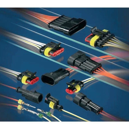 Złącze SuperSeal 1.5 5-pinowe hermetyczne samochodowe - OH-5 AMIO-03521