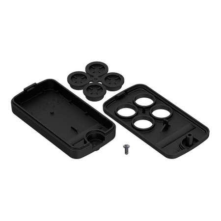 Obudowa pilota 35x65, h=13mm, ABS, czarny Z132