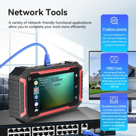 Tester CCTV IP Noyafa NF-IPC725 – zaawansowane narzędzie do instalacji i diagnostyki monitoringu