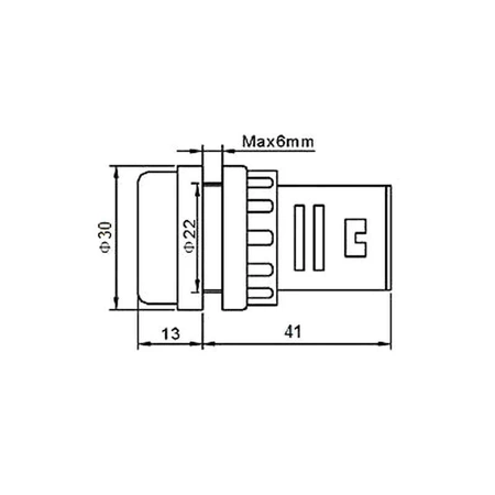 Przycisk PBS-30Bg monostabilny 1A 250V okrągły przełączny NO/NC zielony