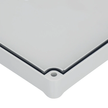 Obudowa 88x64, h=41mm, jasna, uszczelka zalewana + tuleje mosiężne ABS, Z56