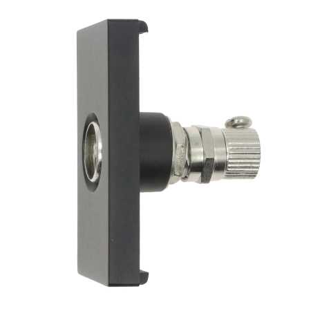 Moduł 1/2 - gniazdo antenowe TV - czarny - kompatybilny z ramkami Tawoia Glass