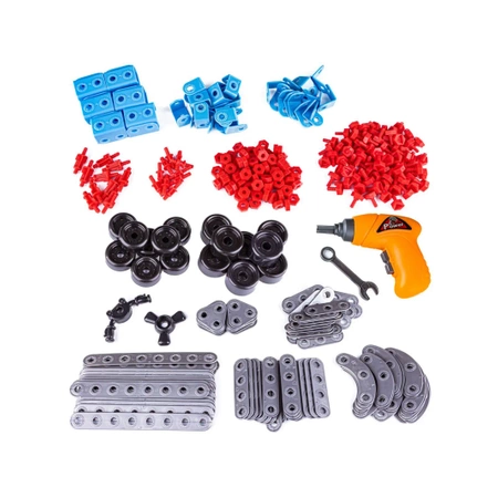 Klocki konstrukcyjne: kreatywna układanka, 552 elementy