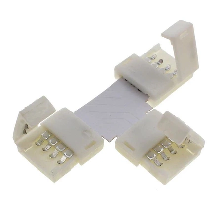 Komplet złączy typu-T do taśm LED 10mm SMD5050, 4 piny